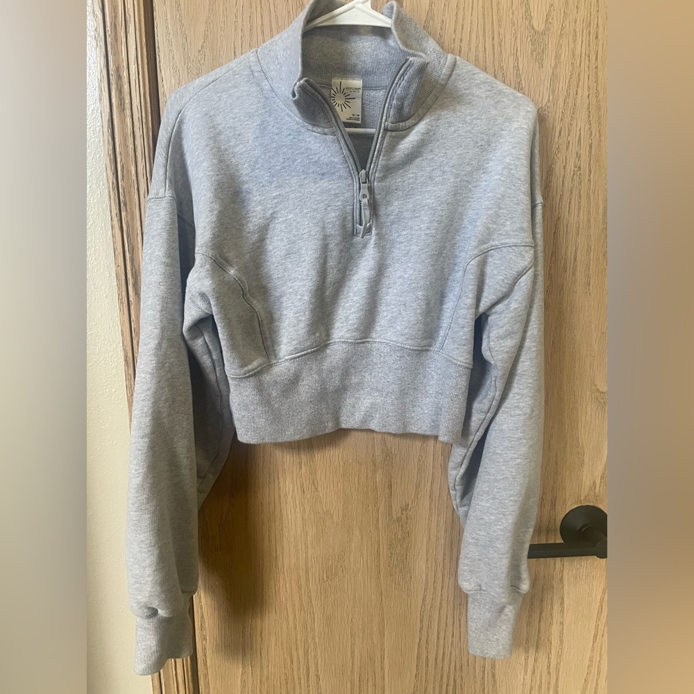 Aerie Cropped Half zip